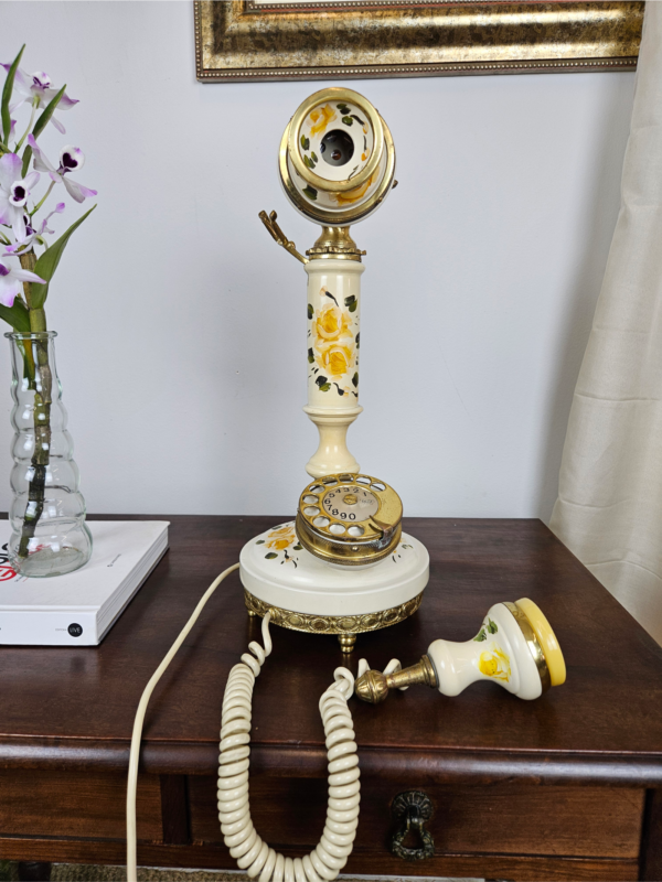 Antigo Telefone de Mesa Teleart - Imagem 5