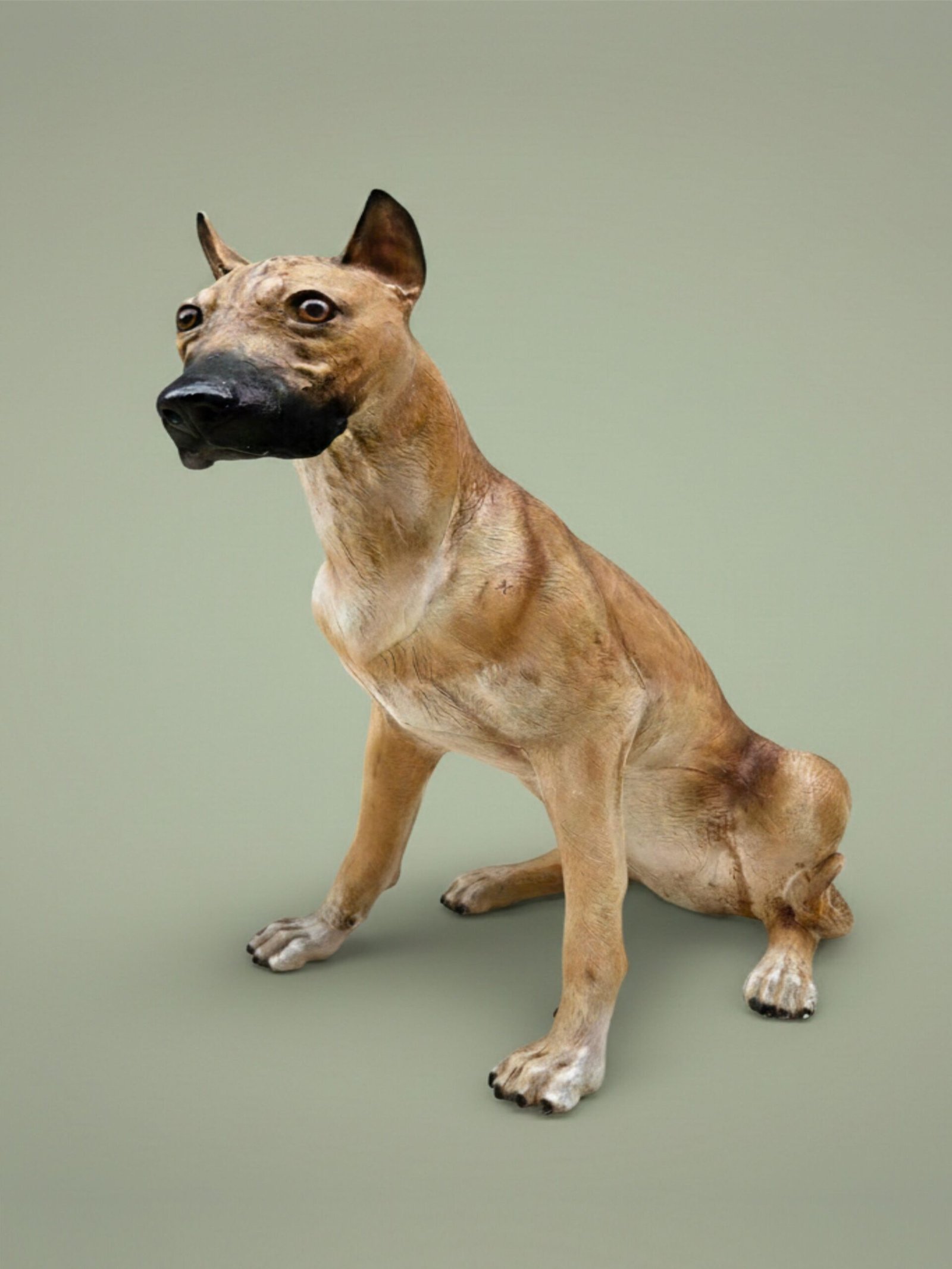 Escultura Vintage Dogue Alemão – Tamanho Real